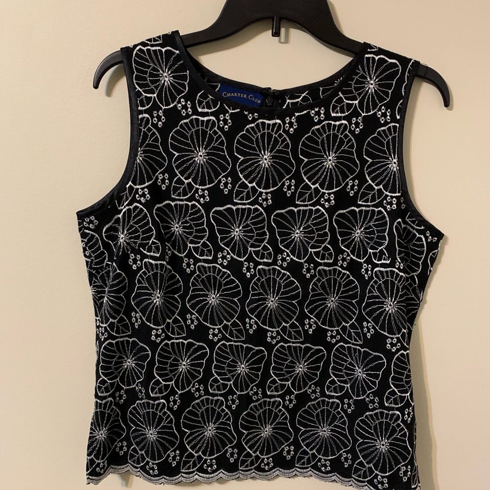 CHARTER CLUB Sleeveless Top, Size: 8